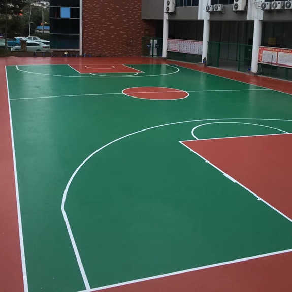 丙烯酸籃球場有什么優勢？看建智地坪為您解析